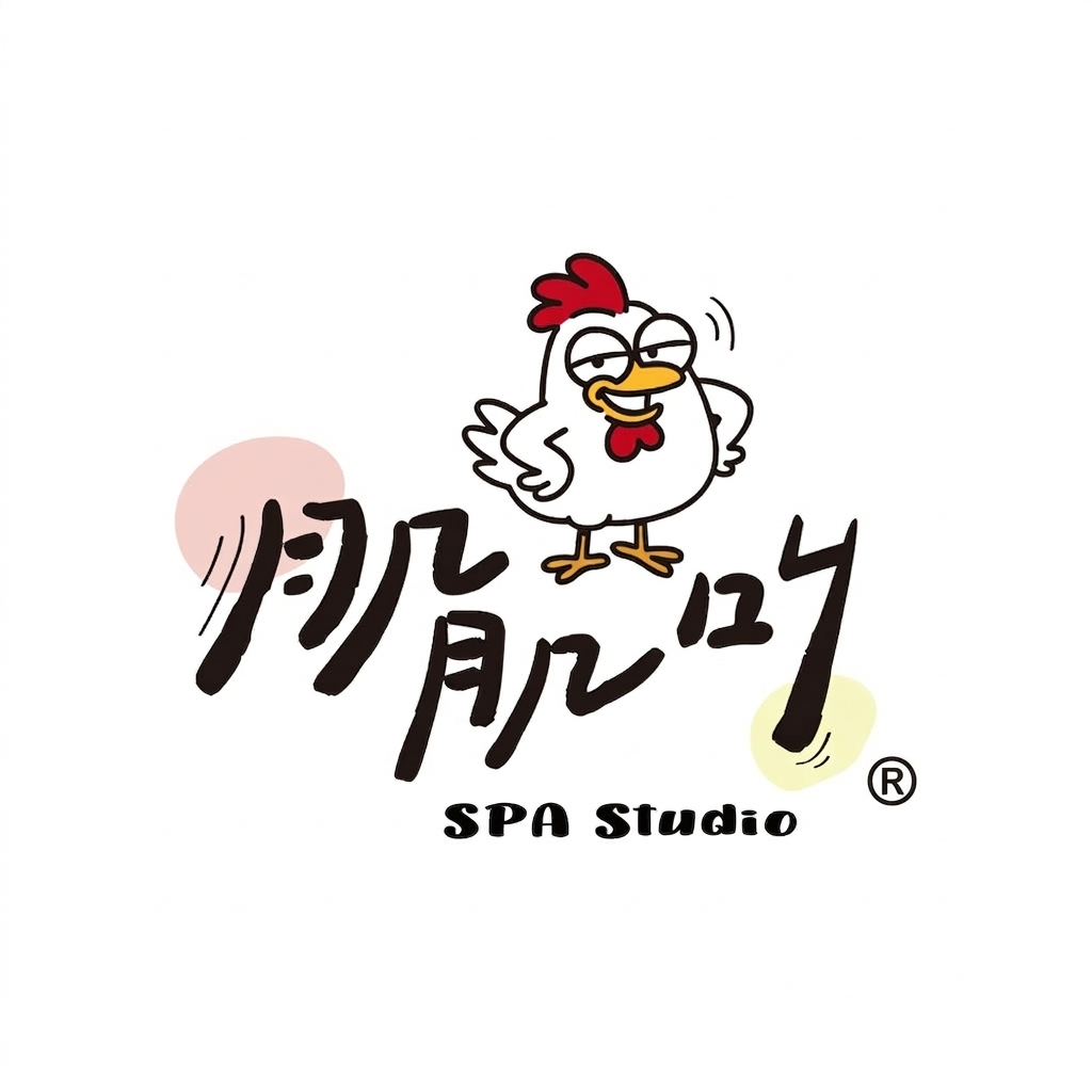 肌肌叫 SPA 工作室官方標誌 - 板橋男仕按摩推薦